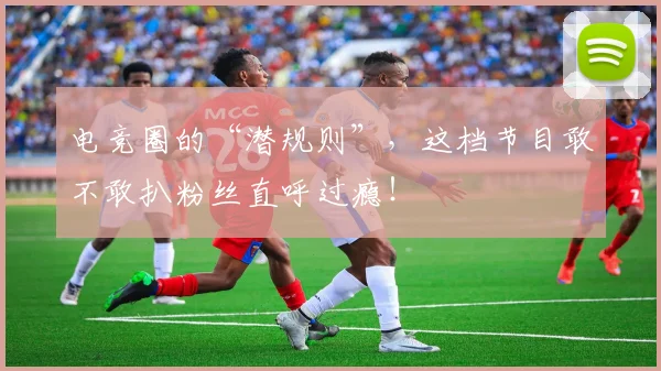 电竞圈的“潜规则”,这档节目敢不敢扒粉丝直呼过瘾!